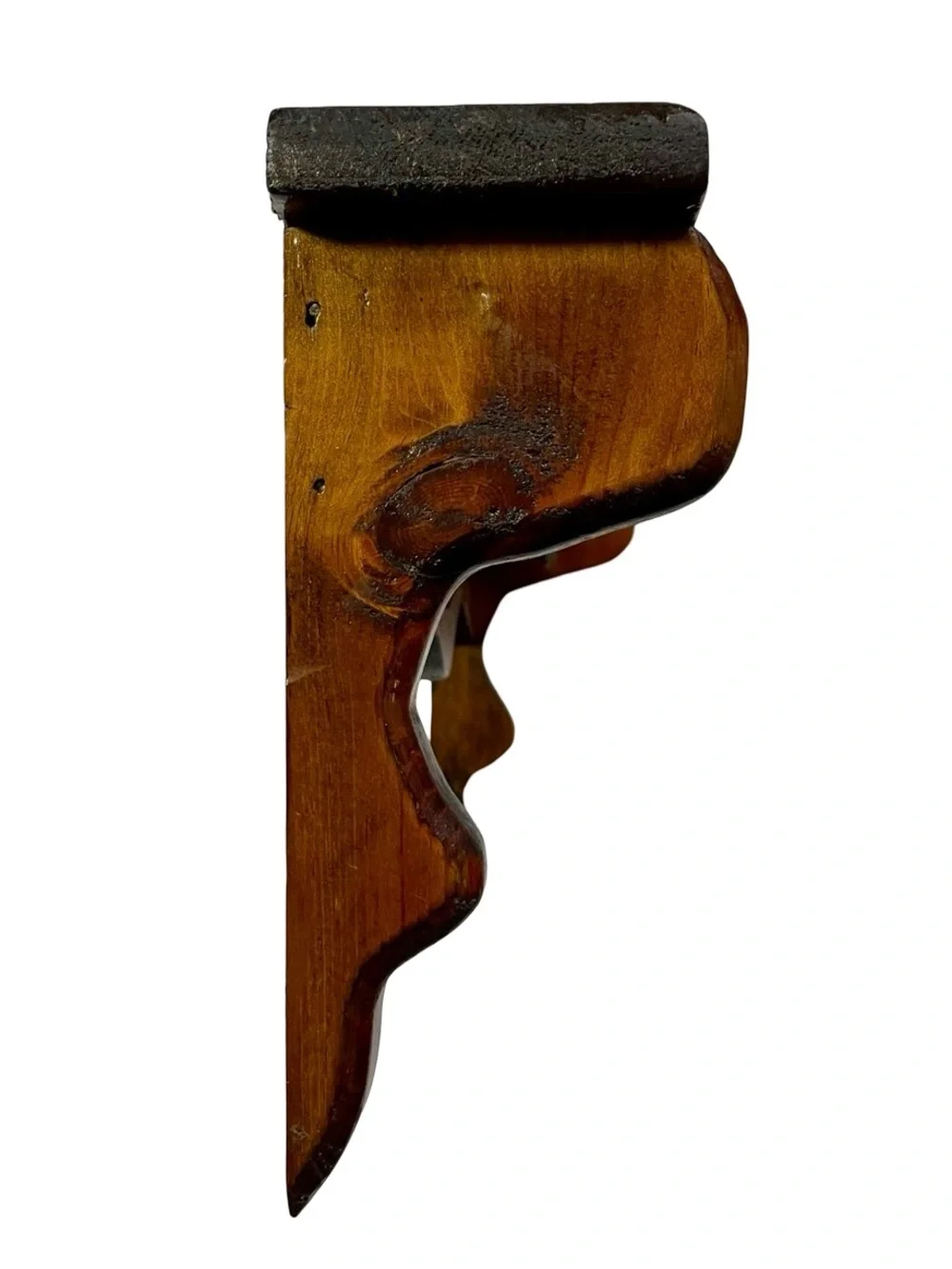 Vintage Solid Wood Duck Wall Shelf Country Farmhouse Rustic Decor Missing 1 Peg